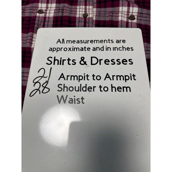 Duluth Trading Company Women's Free Swingin' Flannel Shirt Size M - Picture 7 of 7